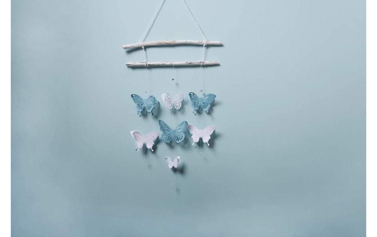 Sizzix Schablone – Schmetterlinge – 5-teilig – Karbonstahl – Grau
