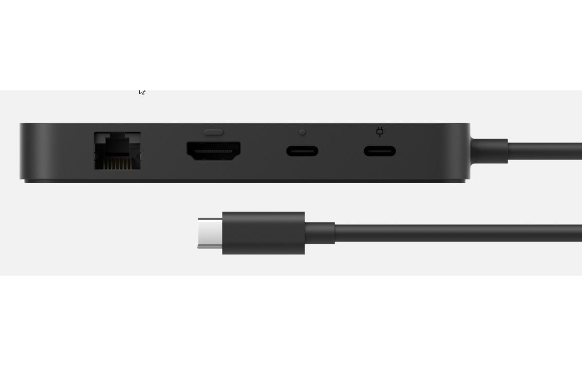 Microsoft Surface USB4 Dock – für Surface (Auswahl), USB-Port, schwarz