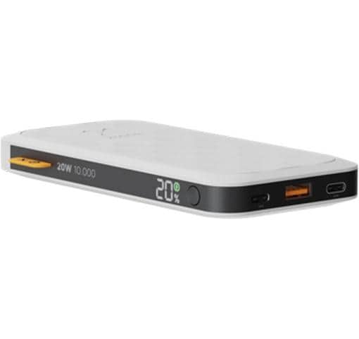 Xtorm Fuel Series 5 Powerbank 10'000 mAh – 20 W PD, 2× USB-C, 1× USB-A, weiss