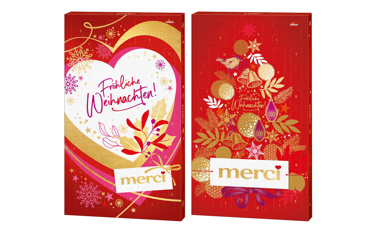Storck Merci Adventskalender Schokolade & Pralinés – Assortiert – 263 g
