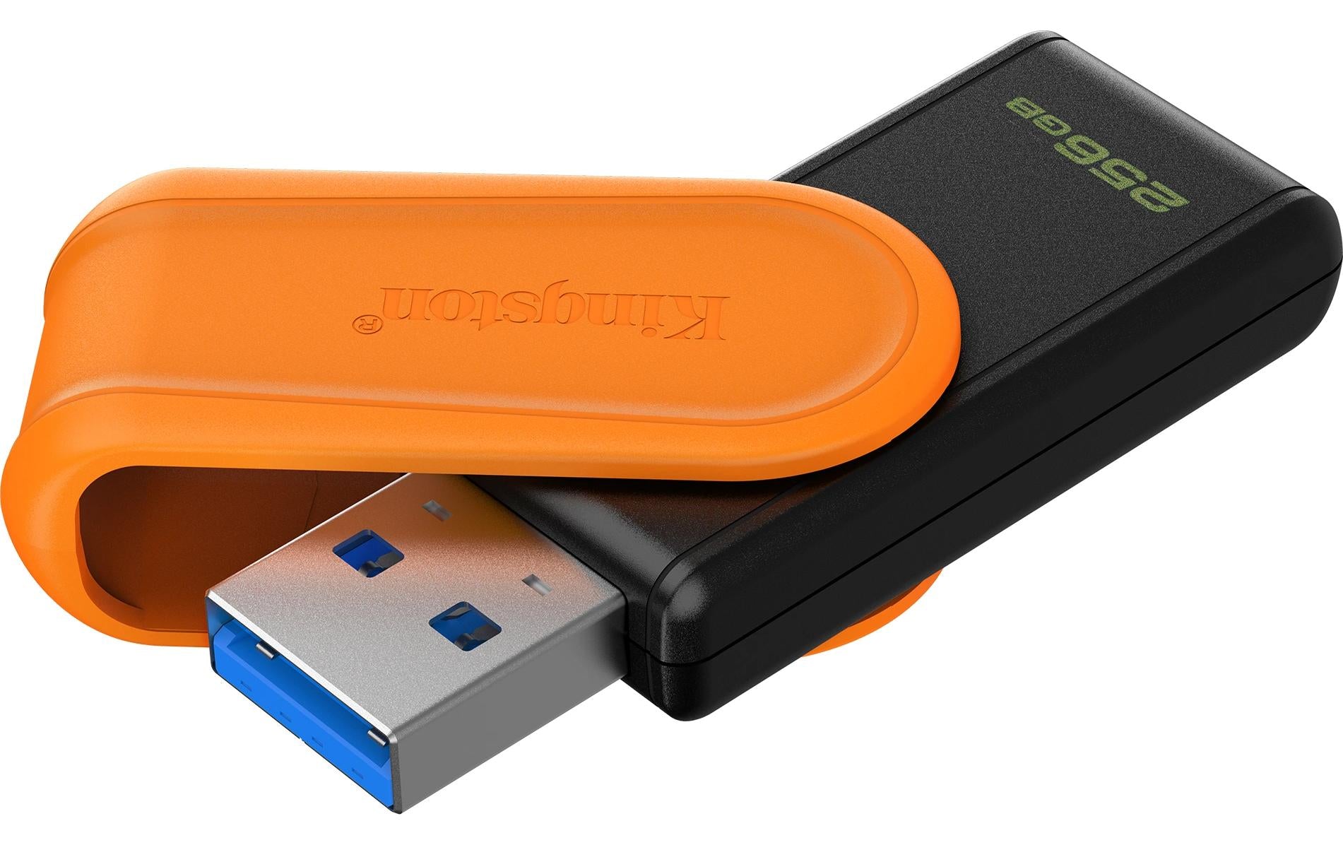 Kingston Technology Kingston DT Exodia S USB-Stick – 256 GB, USB 3.2 Gen 1, Schwarz/Orange