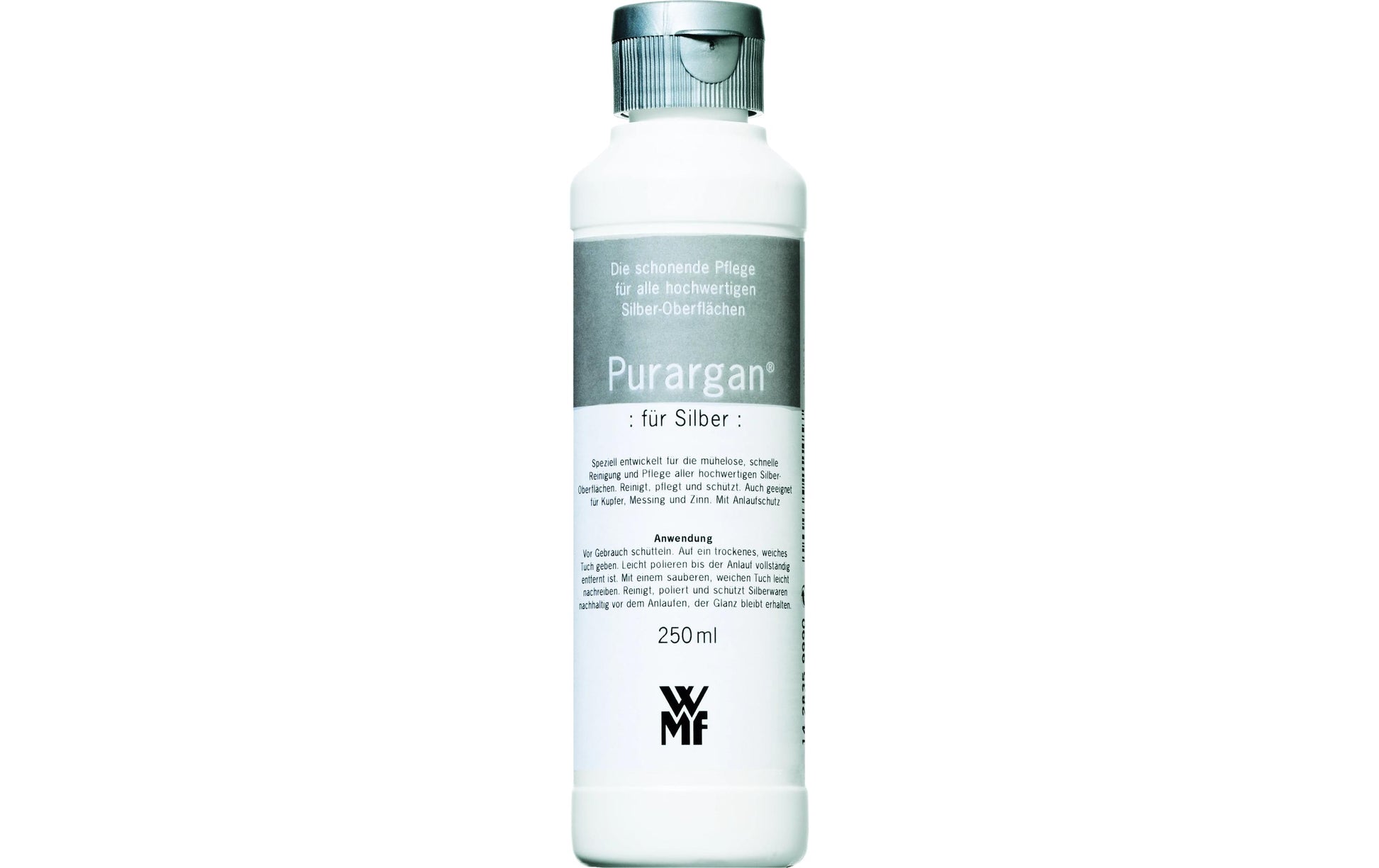 WMF Edelstahlpflege/-reiniger für Silber – Flüssigkeit, Flasche – 250 ml