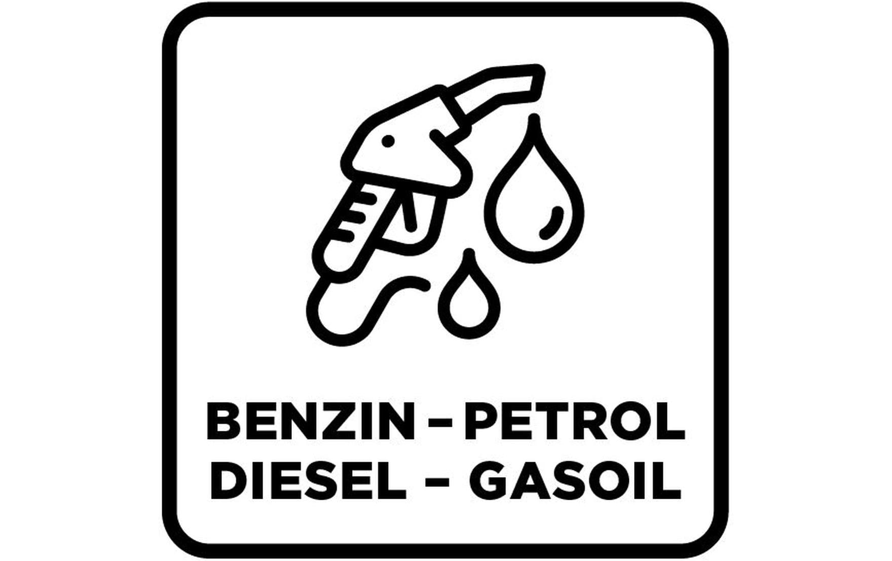 Topline Benzinkanister – 5 l, Kunststoff, Grün, mit flexiblem Ausgussstutzen