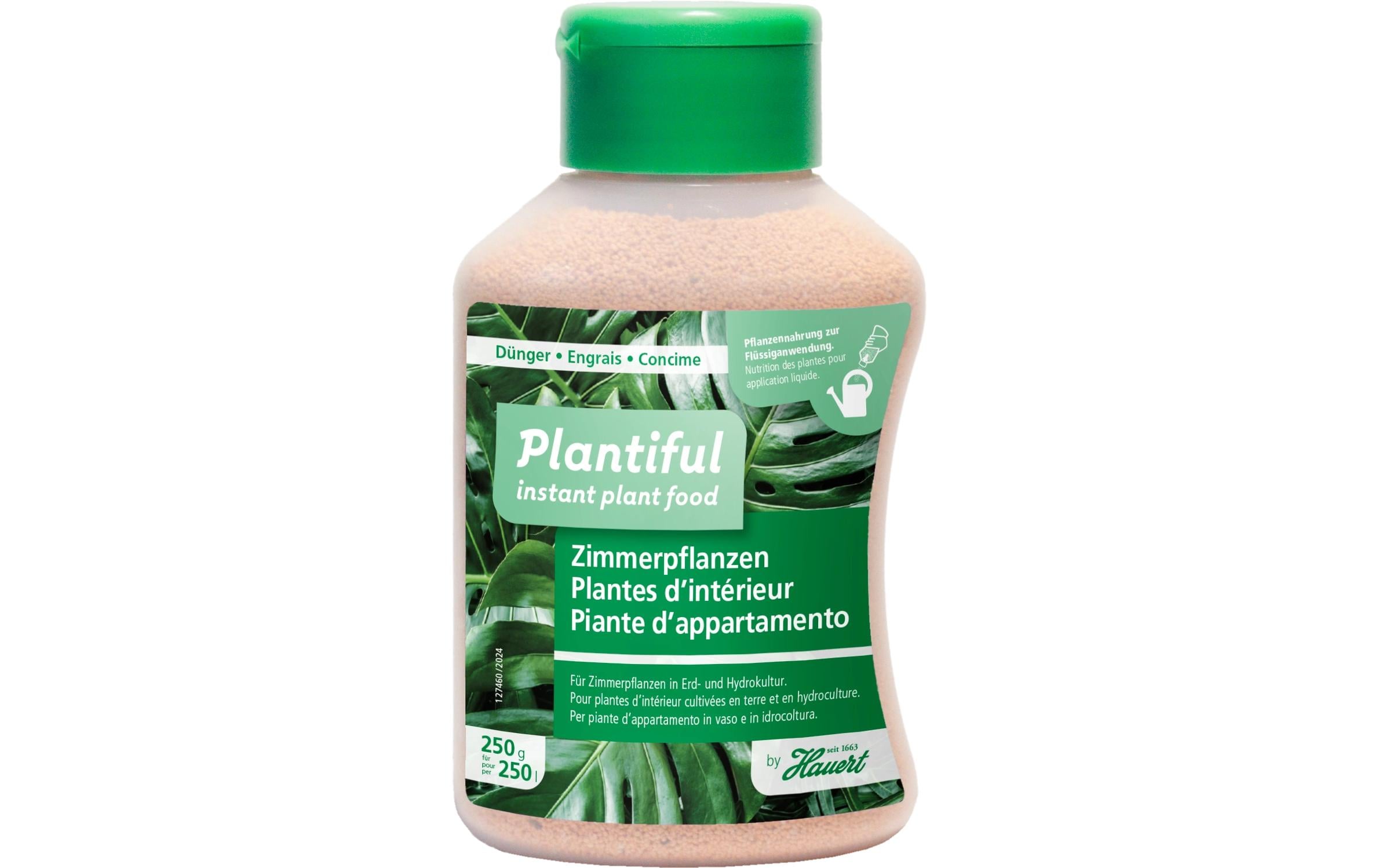 Hauert Dünger Pflanzennahrung, Plantiful, Granulat – für Zimmerpflanzen – 250 g