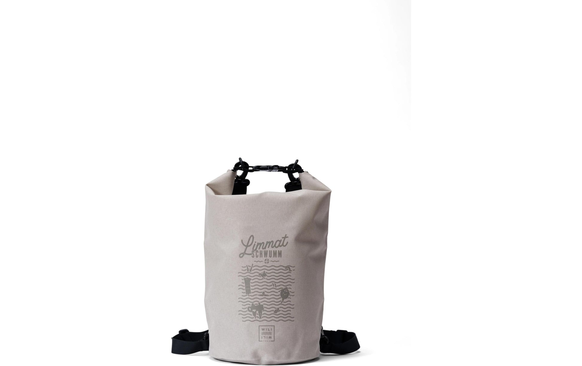 Wili Wili Tree Sporttasche Limmat Schwumm – 7 l, wasserfest, aus rPET, beige