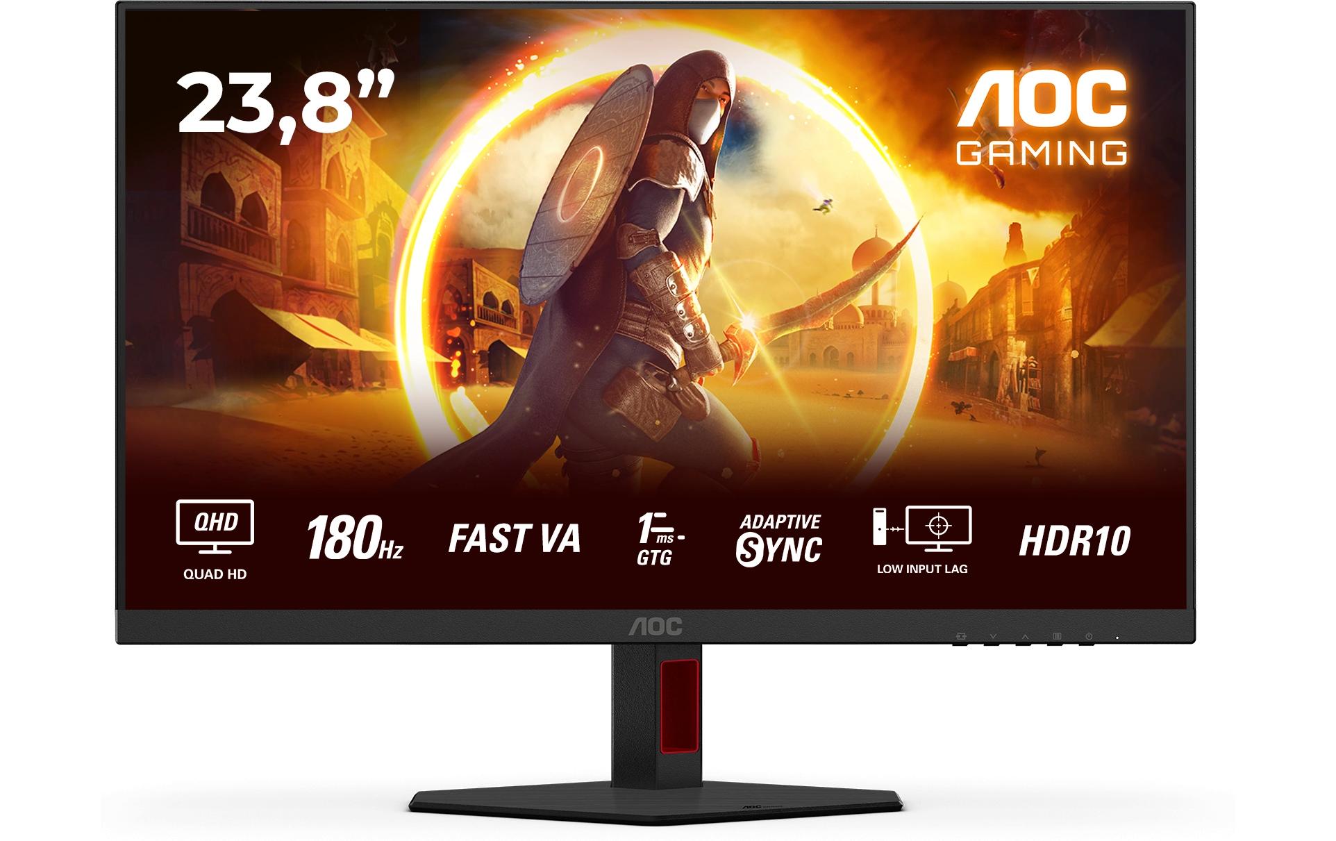 AOC G4 Q24G4RE – 23,8", 2560 × 1440 (WQHD), IPS, 180 Hz, HDR10
