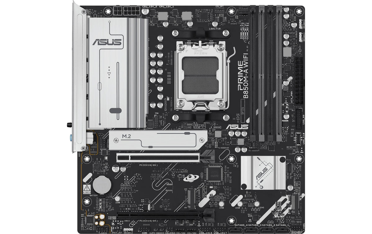 ASUS PRIME B850M-A WIFI – Mainboard – AM5, B850, mATX, DDR5