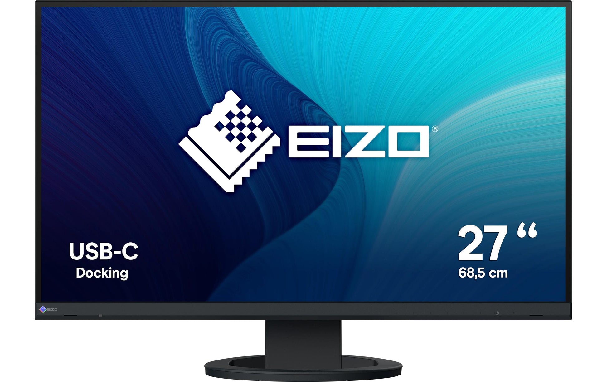EIZO FlexScan EV2720S – Monitor, 27", IPS, 350 cd/m², USB-C, Integrierte Lautsprecher, VESA 100 × 100, Schwarz