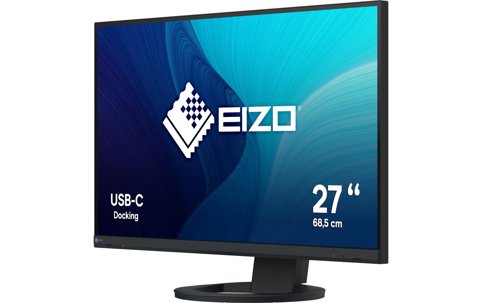 EIZO FlexScan EV2720S – Monitor, 27", IPS, 350 cd/m², USB-C, Integrierte Lautsprecher, VESA 100 × 100, Schwarz