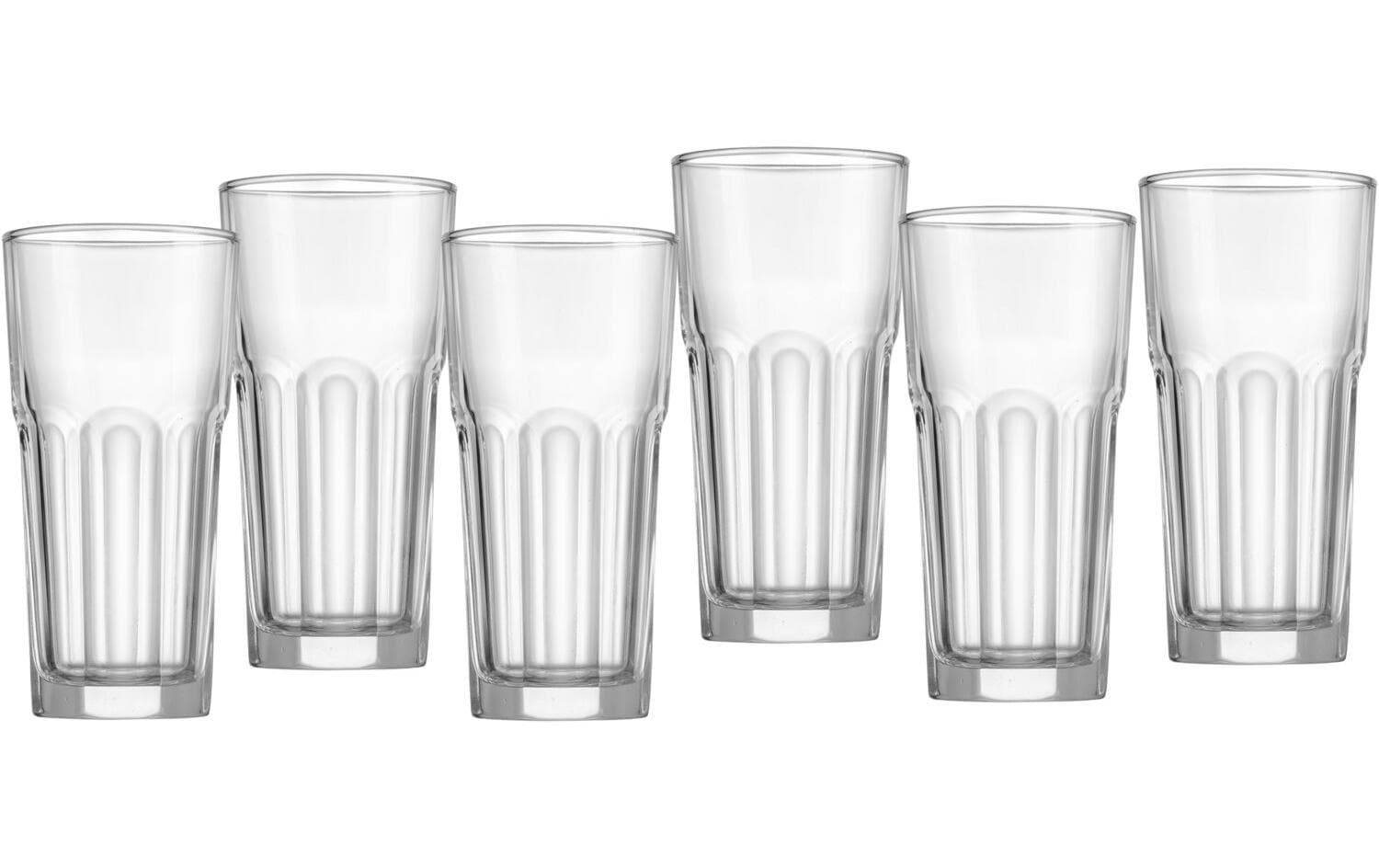 Ritzenhoff & Breker Trinkgläser Riad – 6er Set, 280 ml, H 14,0 cm, Glas, Transparent, spülmaschinenfest