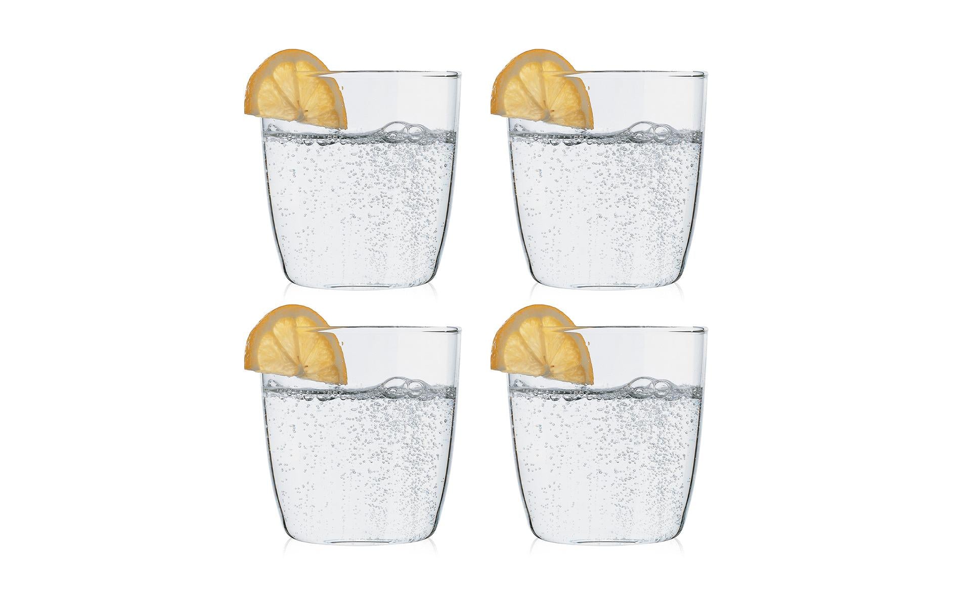 Bodum Kvadrant Trinkglas – 0,35 l, Borosilikatglas, transparent, spülmaschinenfest