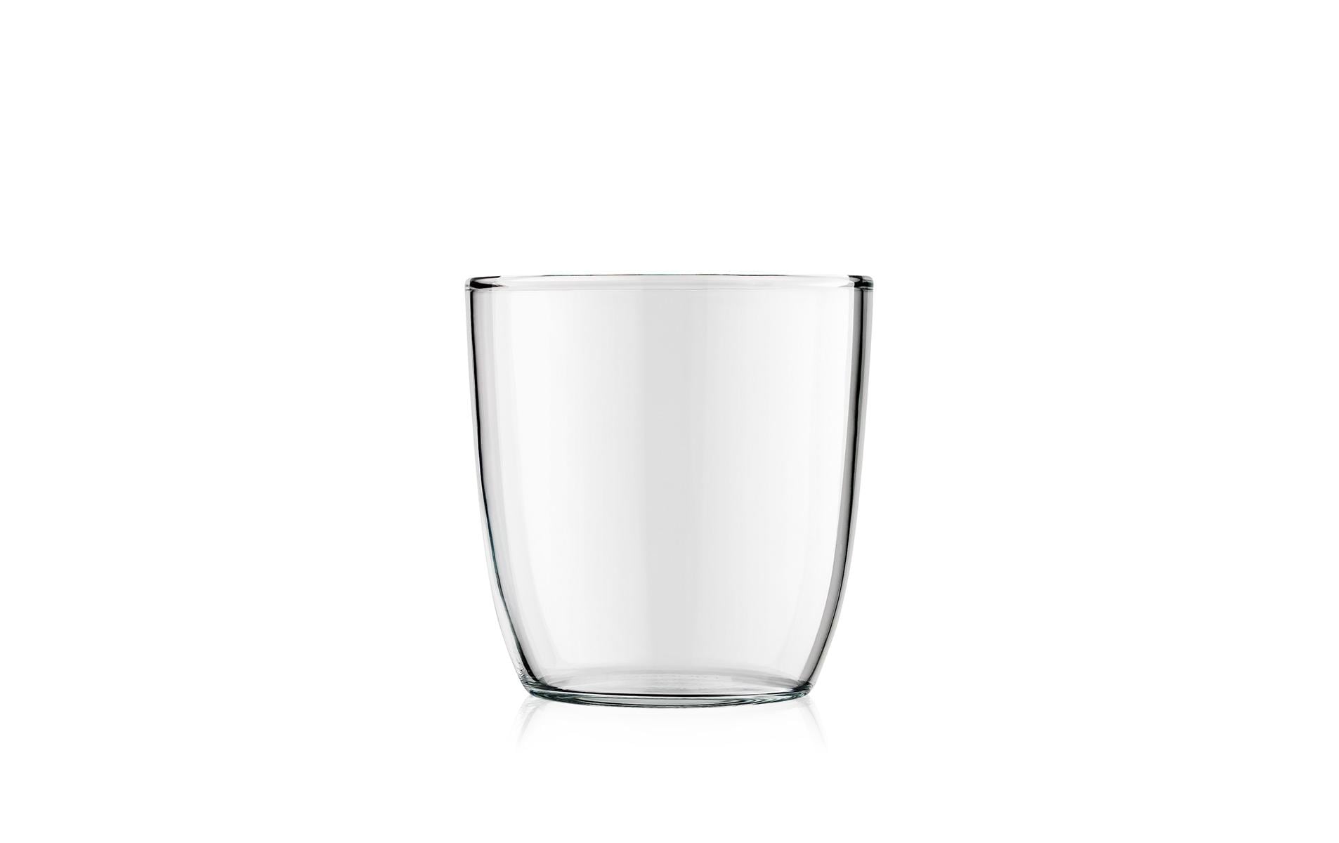 Bodum Kvadrant Trinkglas – 0,35 l, Borosilikatglas, transparent, spülmaschinenfest
