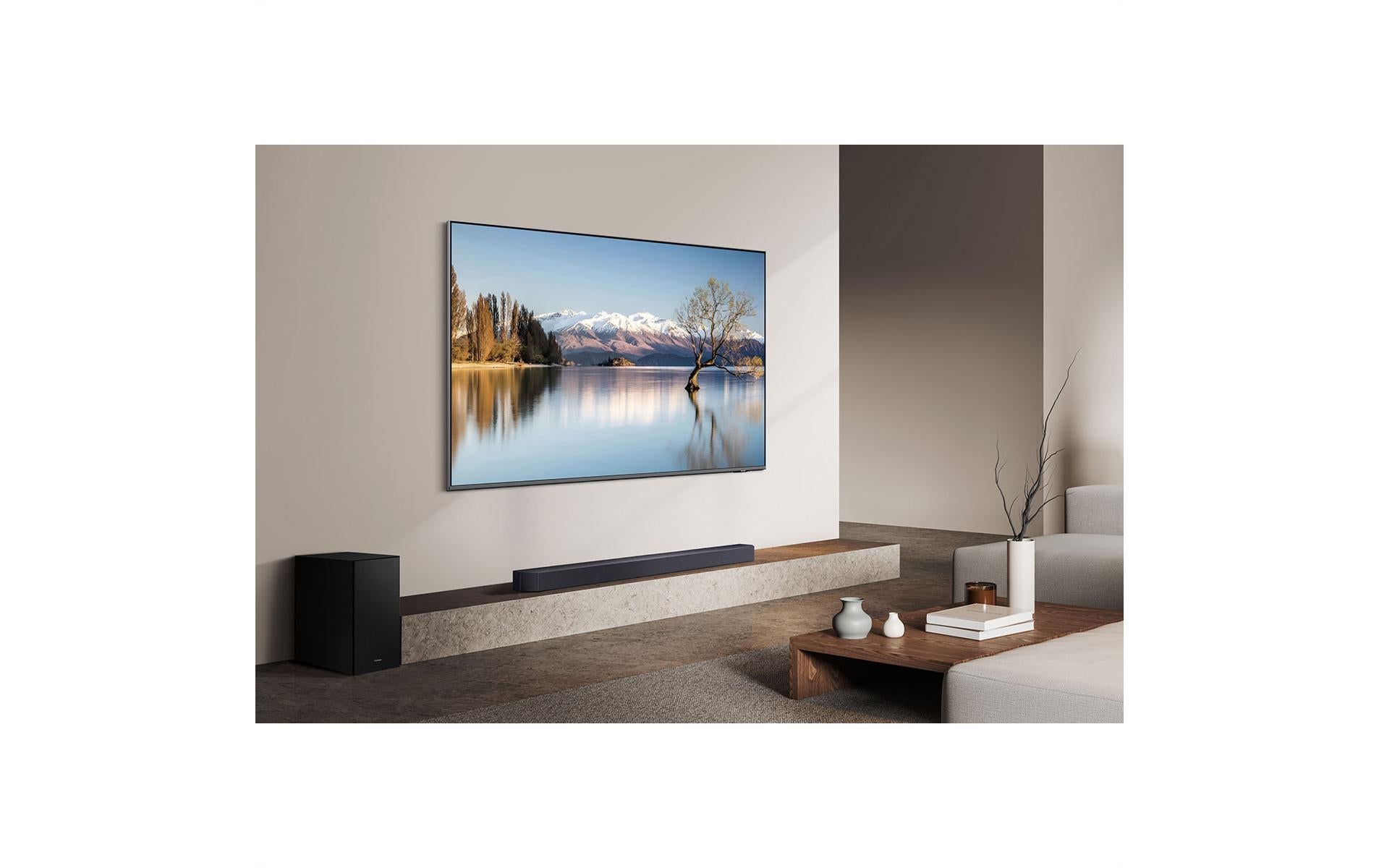 Samsung HW-Q600F – Soundbar – 3.1.2, Dolby Atmos/DTS Virtual:X, mit kabellosem Subwoofer – Titan Black
