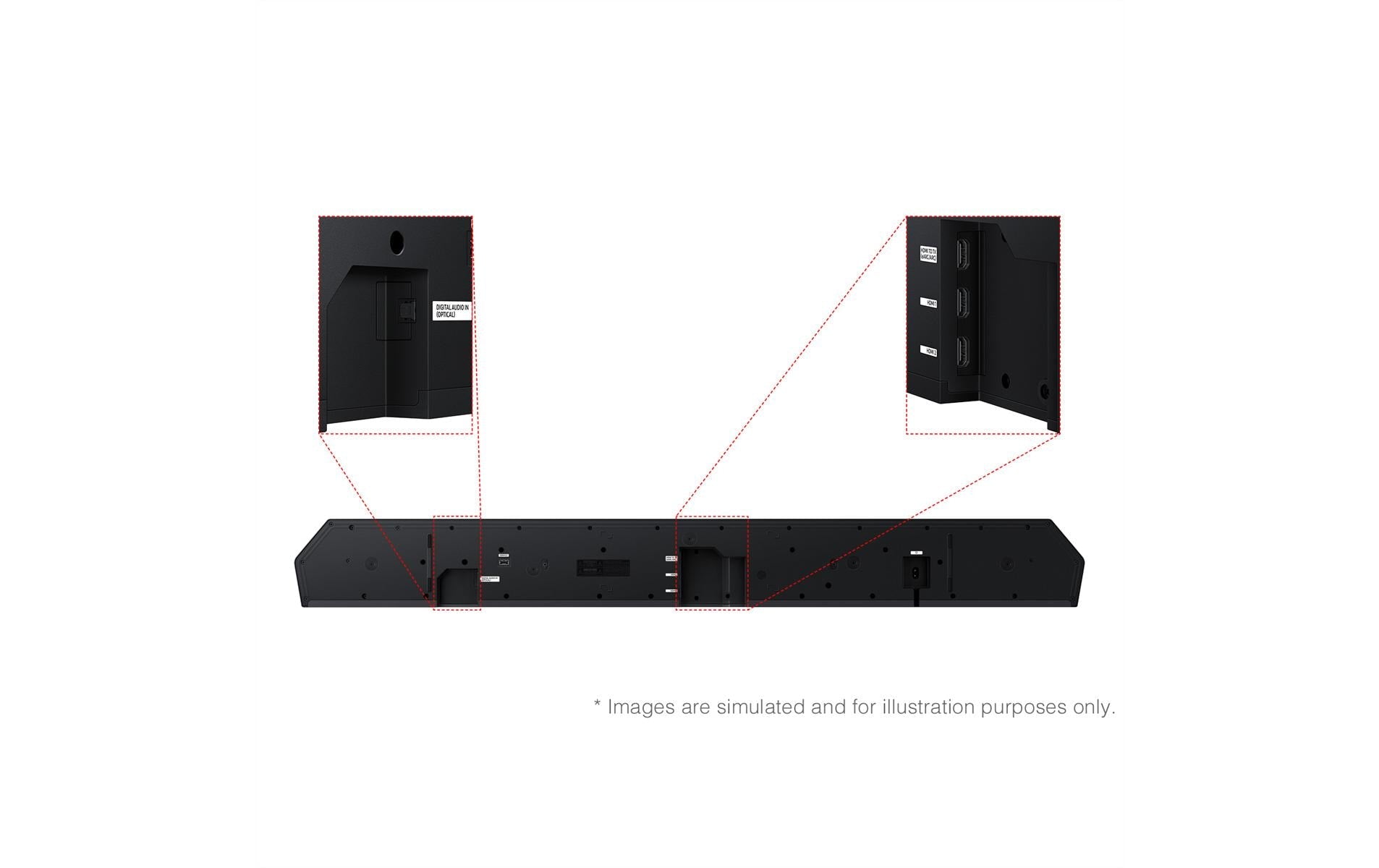 Samsung HW-Q990F – Soundbar – 11.1.4, Dolby Atmos/DTS:X, mit kabellosem Subwoofer & Rears, 756 W
