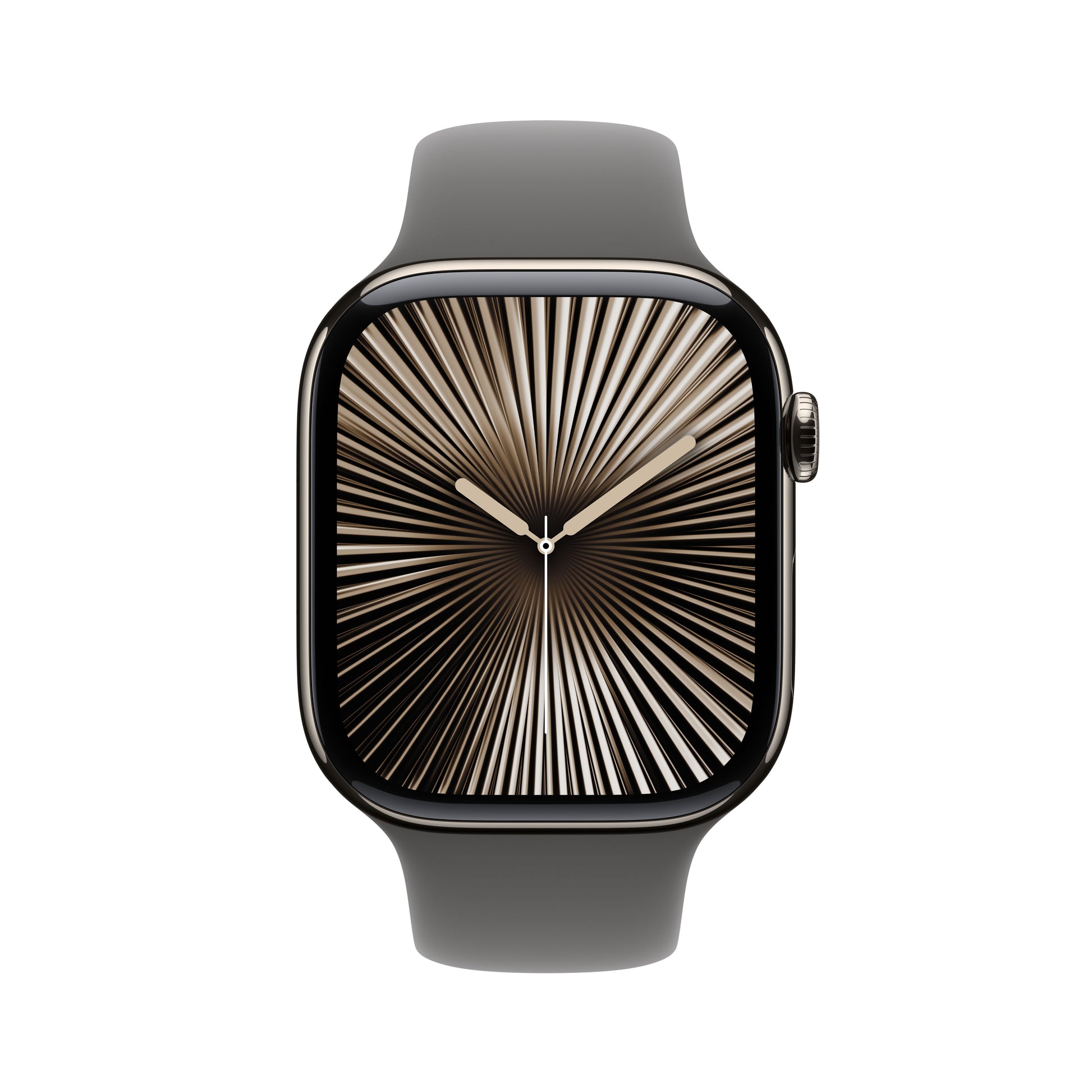 Apple Watch S10 – Smartwatch – 46 mm, LTE, OLED, 50 m, Natural Titanium, Stone Grey Sportarmband (M/L)