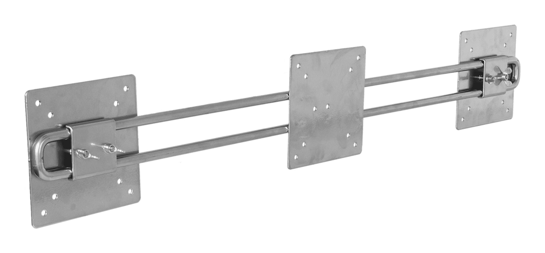 R-Go Tools Steel Wing – Monitorarm Tischhalterung – 2 Monitore – bis 32" – VESA 75×75/100×100 mm