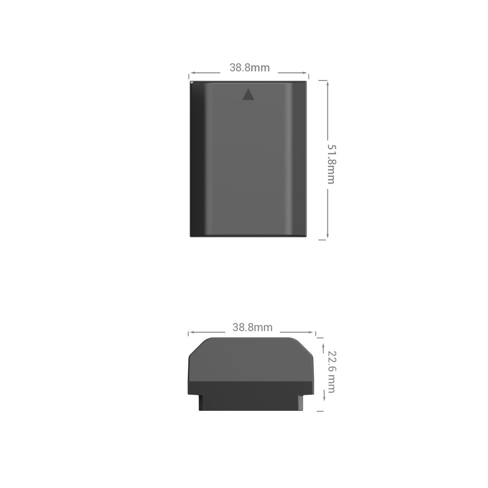 SmallRig NP-FZ100 Akku – 2040 mAh, 7,2 V (14,69 Wh) – für Sony α6600, α9 II, α7 III und andere – Schwarz