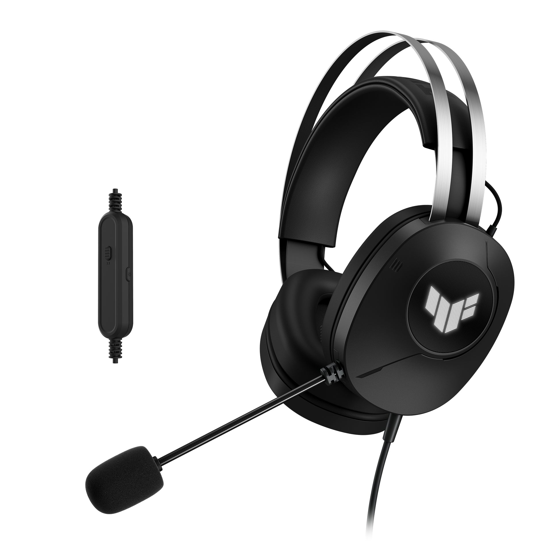 ASUS TUF Gaming H1 Gen II – Kabelgebundenes Gaming-Headset, USB-A, Virtueller 7.1 Surround – Schwarz – für PS5/PS