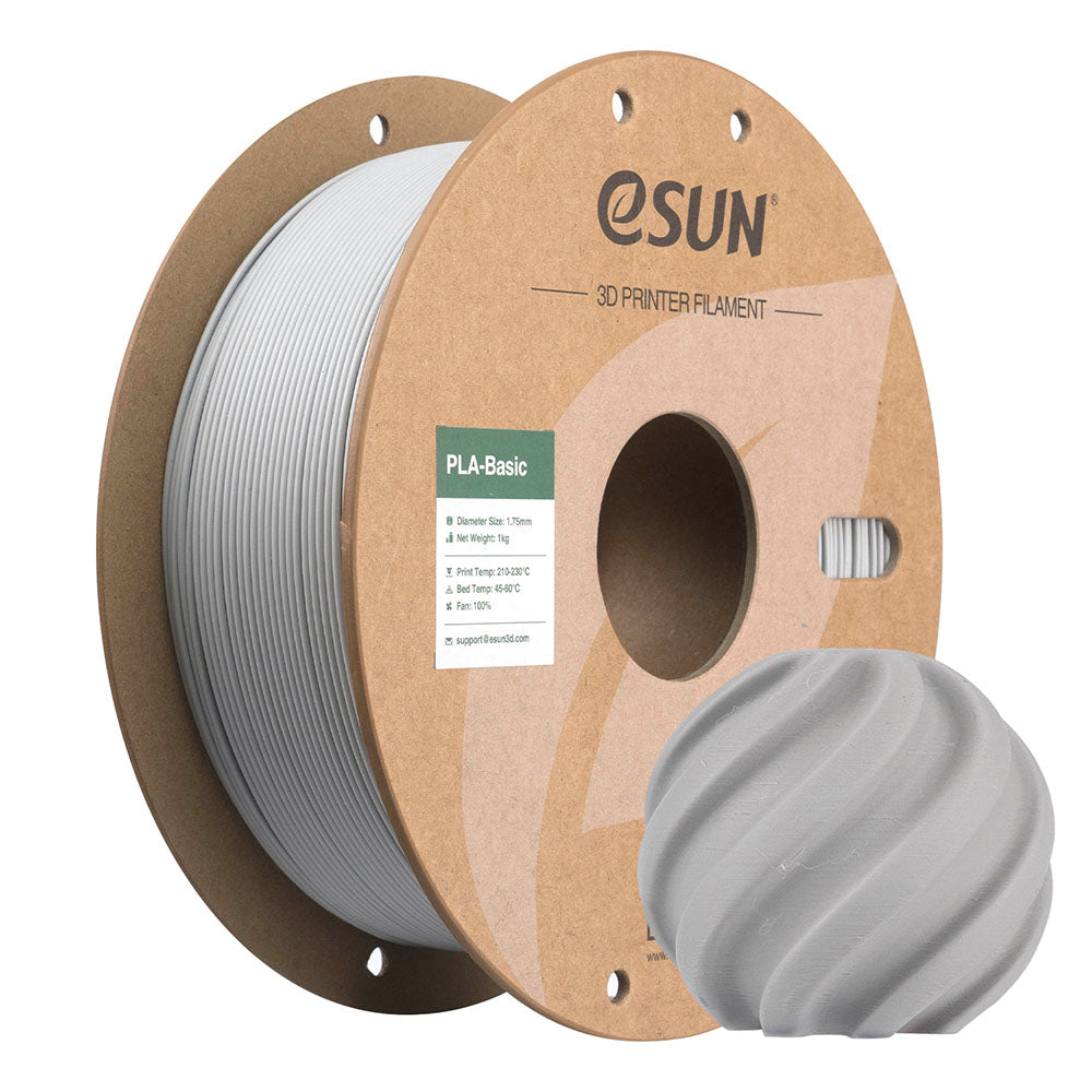 eSUN 3D-Drucker-Filament PLA 1,75 mm Betongrau, 1 kg