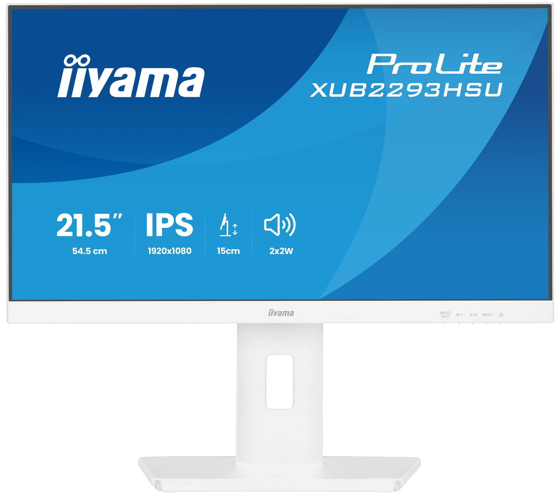 iiyama ProLite XUB2293HSU-W7 – Monitor, 21", 1920 × 1080 (Full HD), IPS, 100 Hz, 300 cd/m²