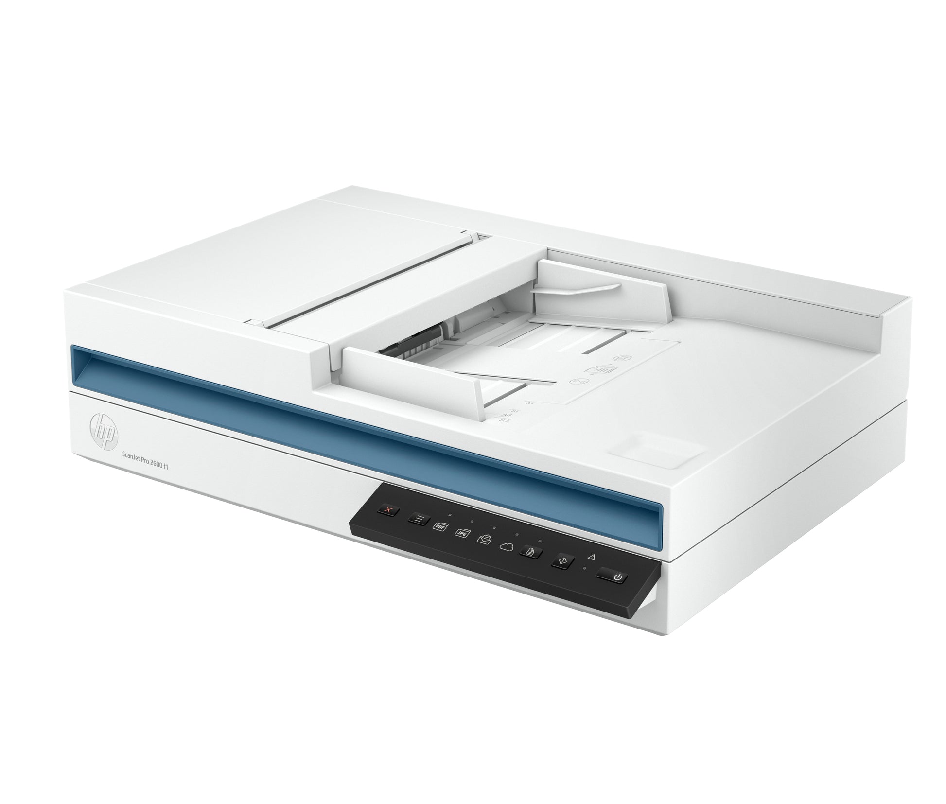 HP ScanJet Pro 2600 f1 – Flachbett + ADF, A4, Duplex, 50 S./Min., ADF 60 Blatt, USB, 1'200 dpi