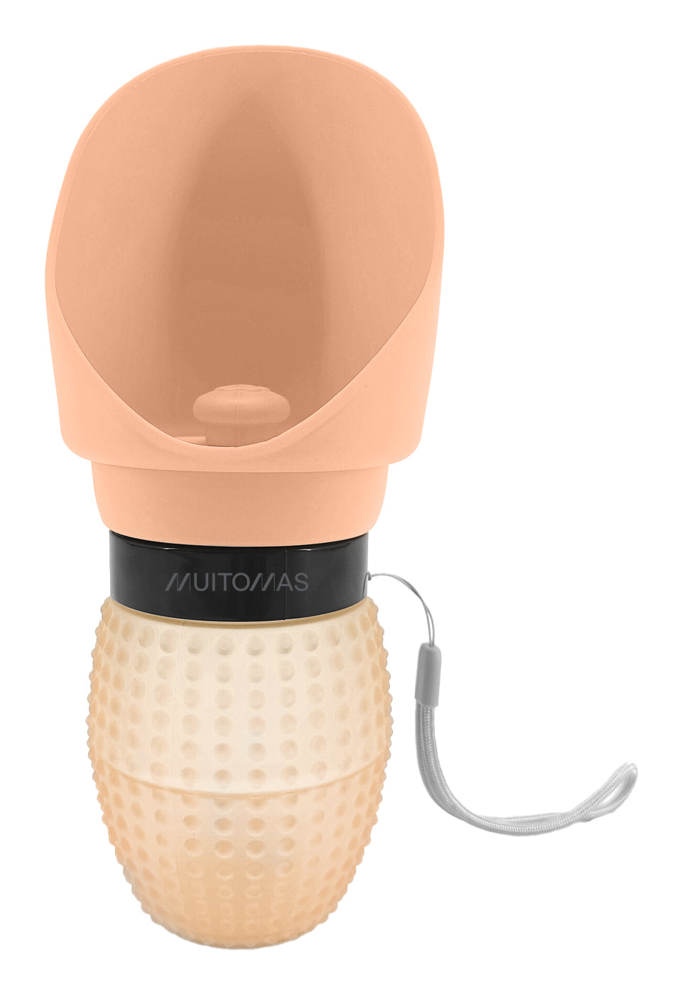 Muitomas Trinkflasche 350 ml – Silikon, Pfirsich