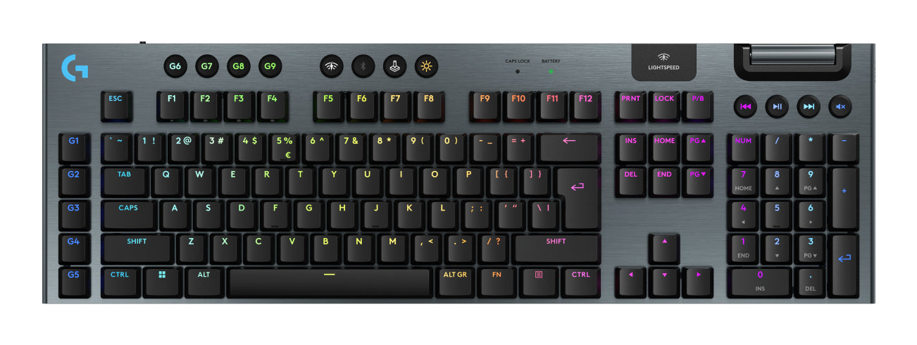 Logitech G G915 X LIGHTSPEED – Gaming-Tastatur – Mechanisch – Bluetooth & 2,4 GHz (USB-A) – RGB