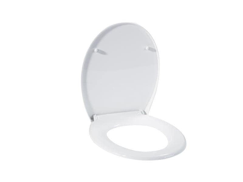 COCON F01394 – Toilettensitz – Polypropylen, weiss, mit Deckel, mit Absenkautomatik, 37,1 × 44,4 × 4,8 cm