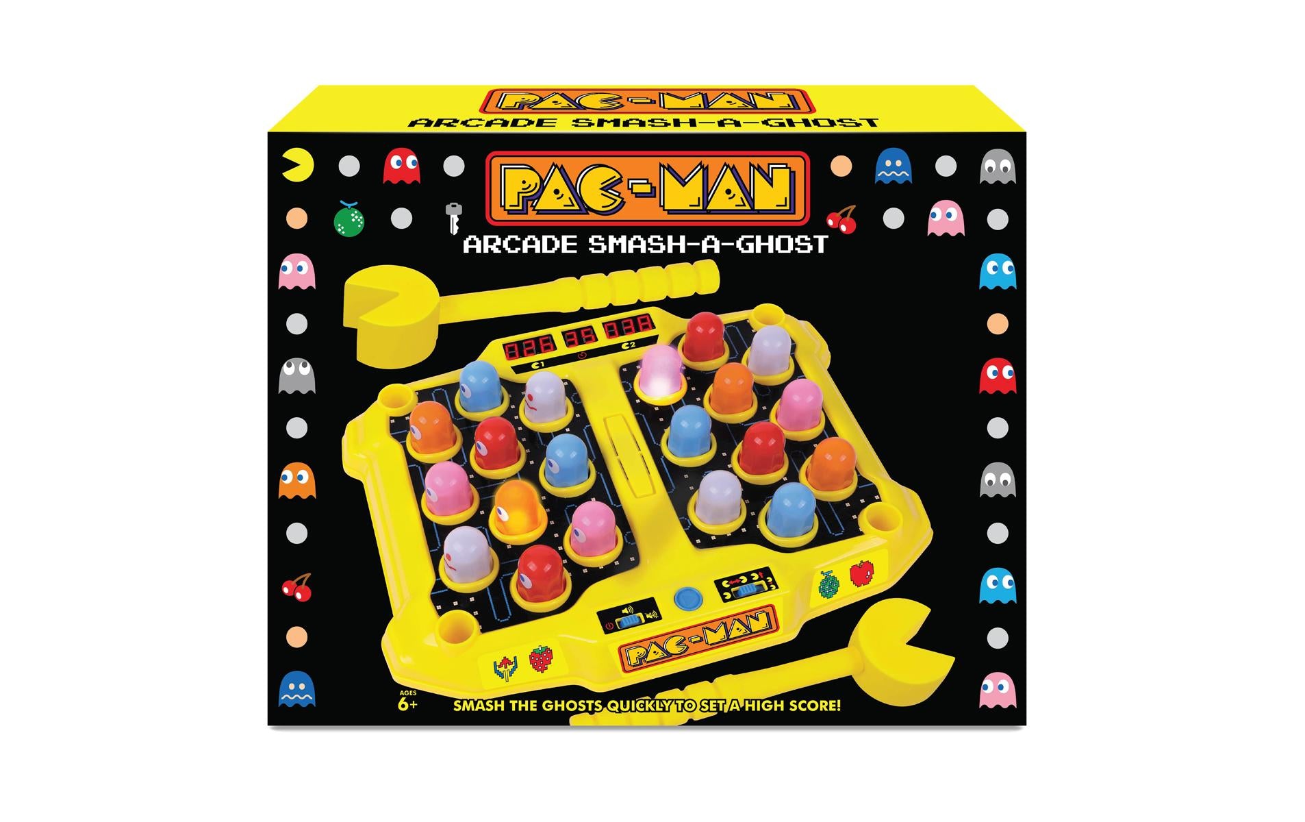 Sombo Smash-a-Ghost Roboterklaue – Pac-Man – 4 × AA – 28,0 × 5,0 × 36,5 cm – ab 6 J. – mehrfarbig