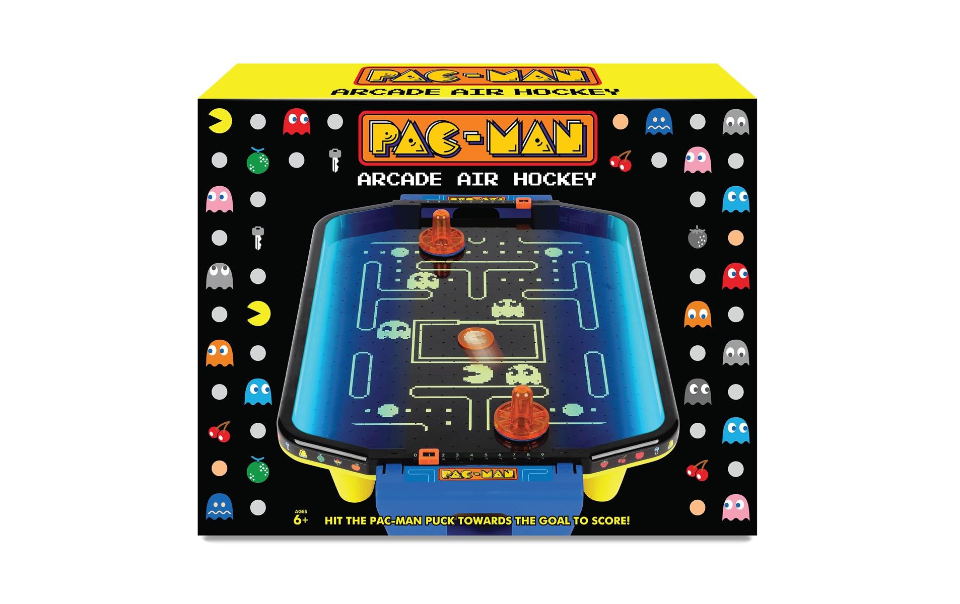 Sombo Pac-Man elektronisches Air Hockey – Brettspiel, 1–2 Spieler, ab 6 Jahren, 20 Min., mehrsprachig