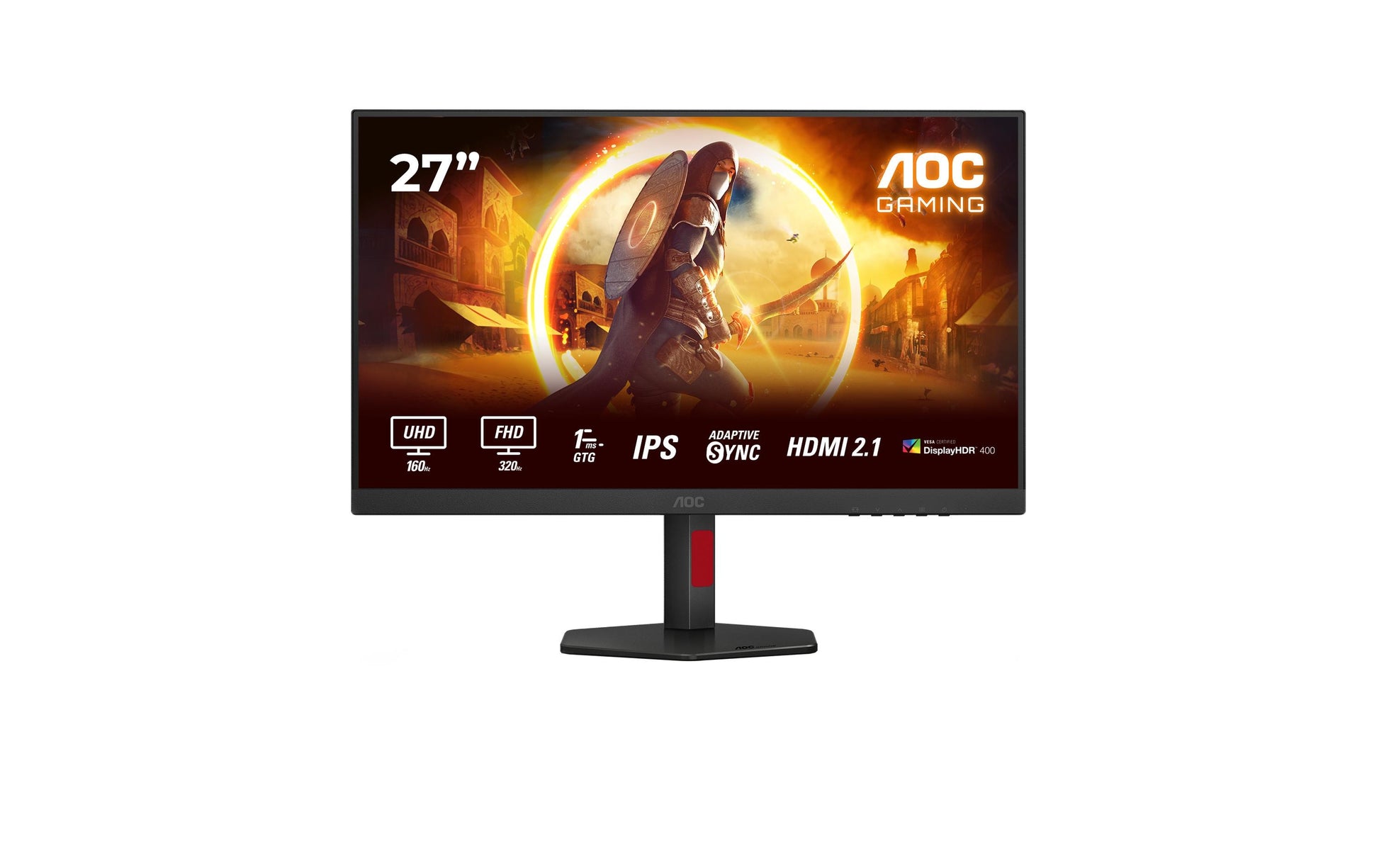 AOC G4 U27G4R – 27", 3840 × 2160 (4K), IPS, 320 Hz, DisplayHDR 400
