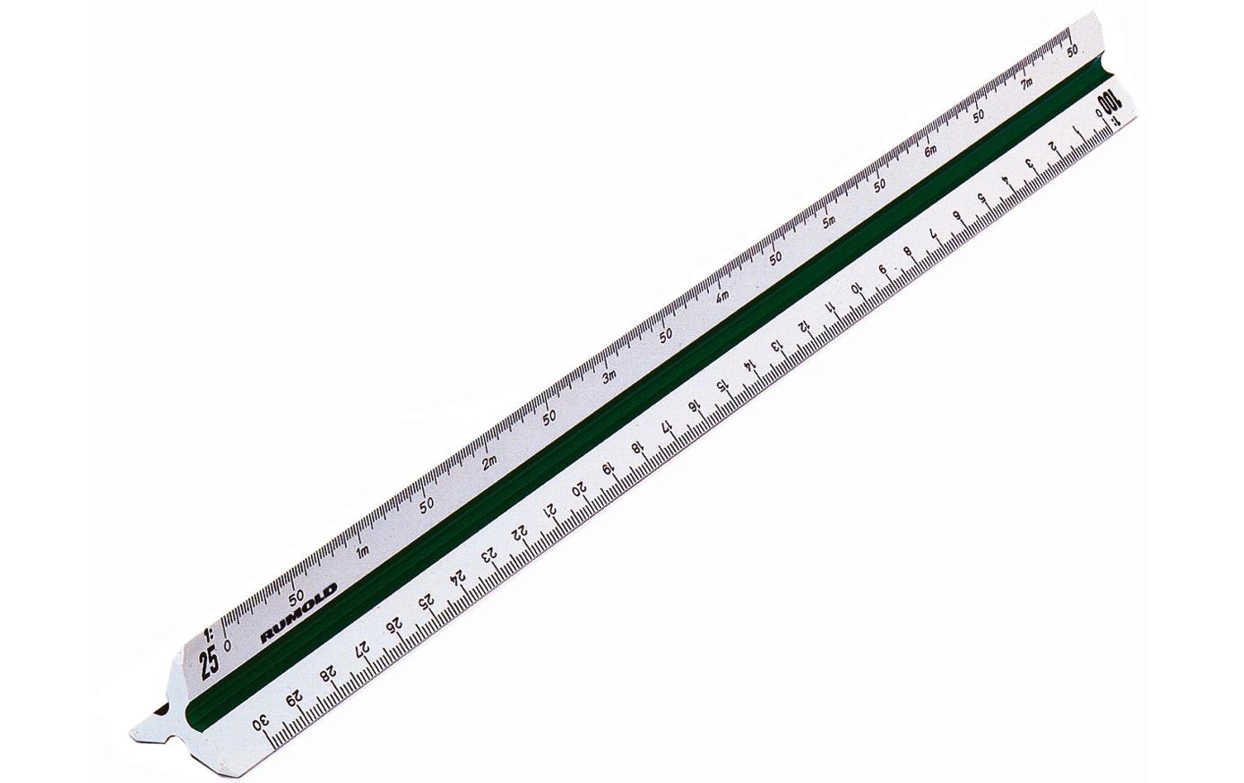 Rumold Wandtafel-Lineal 30 cm – Kunststoff, weiss