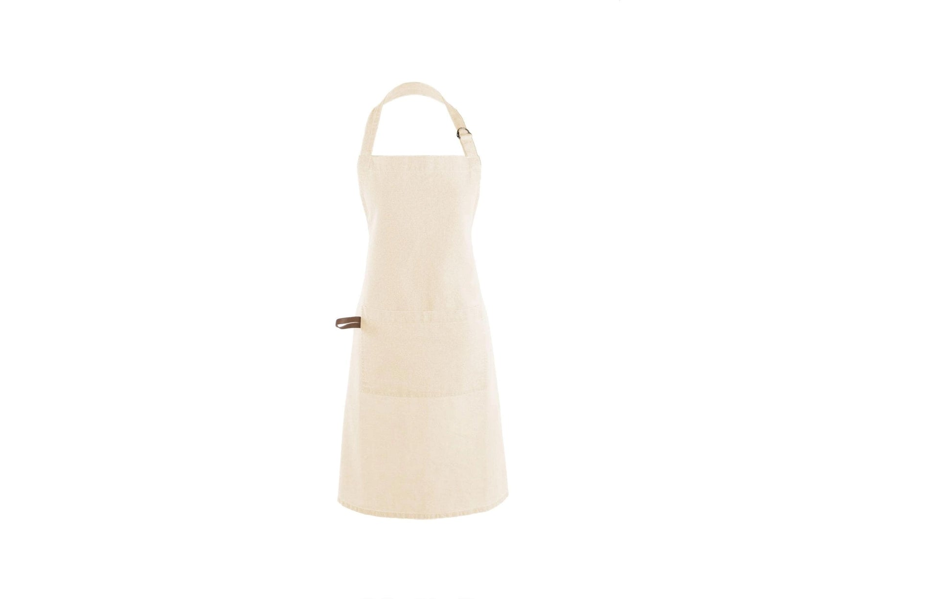 Tiseco Kochschürze Myrna – waschbar bei 30 °C – 100% Bio-Baumwolle – beige