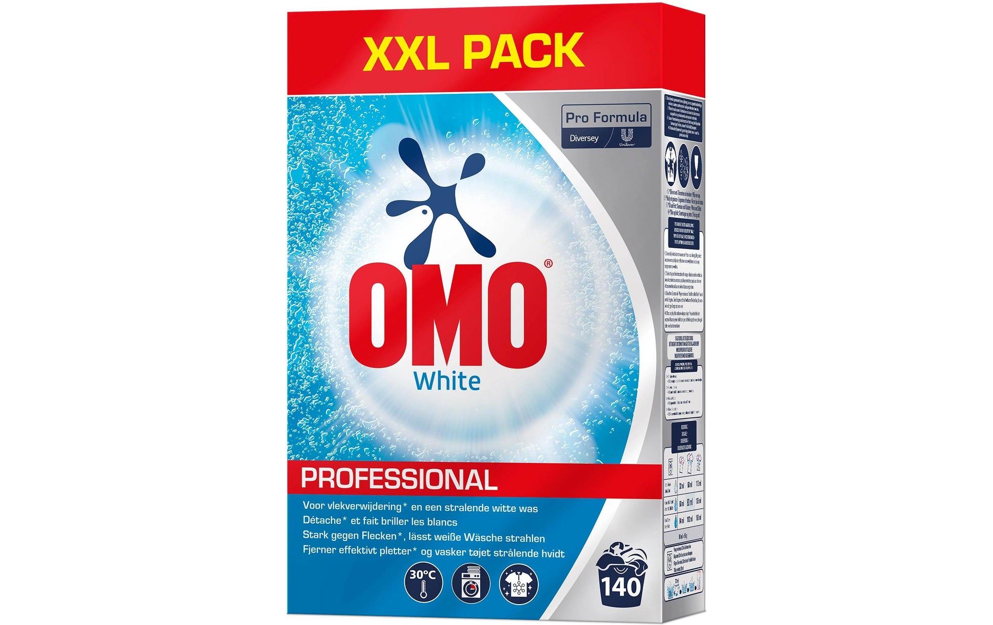 Diversey pro formula Omo Pro Formula – Waschpulver, für weisse Wäsche, 140 Waschladungen, 7 kg