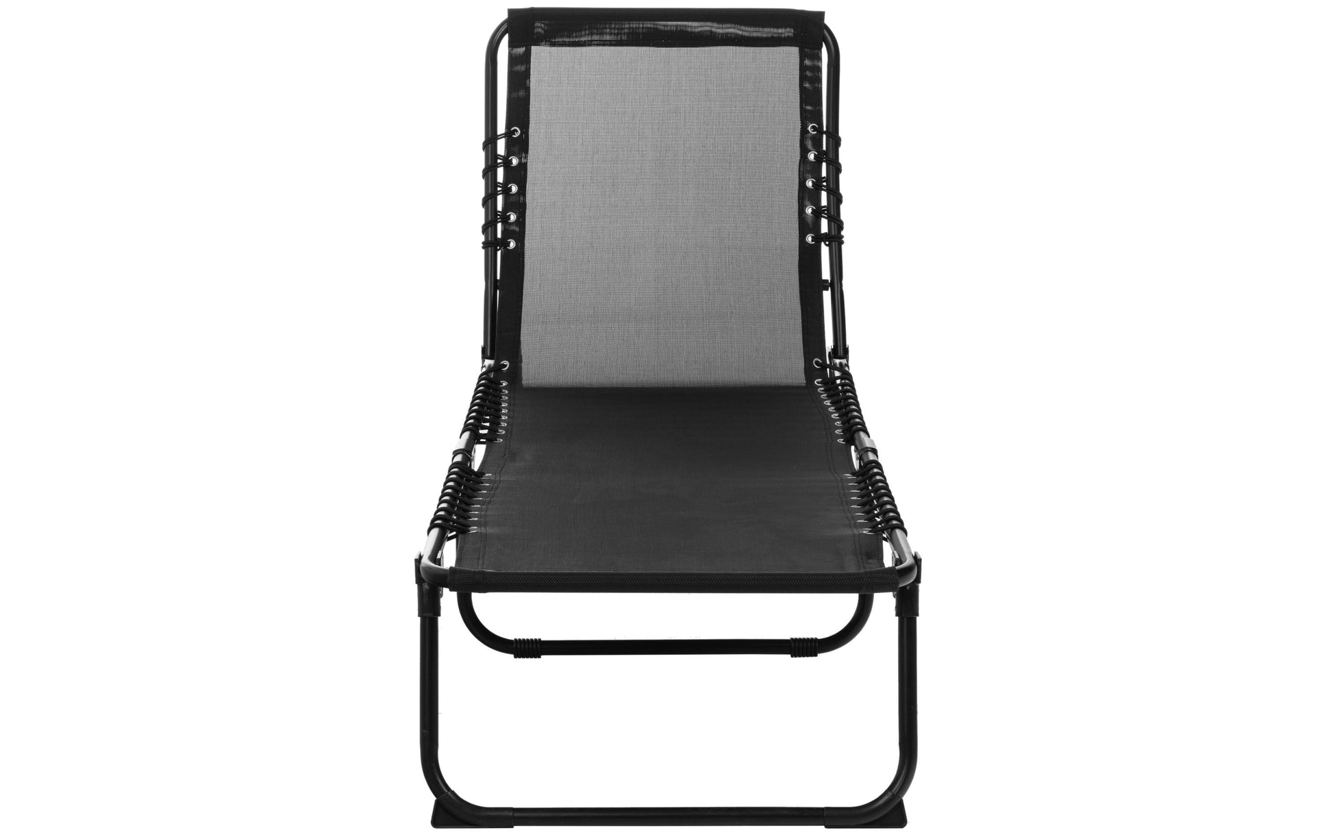 Cocon Liegestuhl – B 58 × T 190 × H 30 cm – Polyester, Schwarz