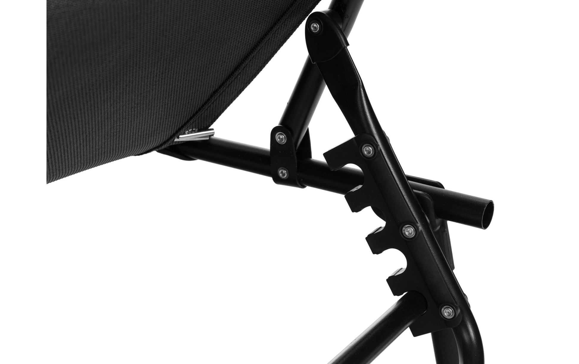 Cocon Liegestuhl – B 58 × T 190 × H 30 cm – Polyester, Schwarz