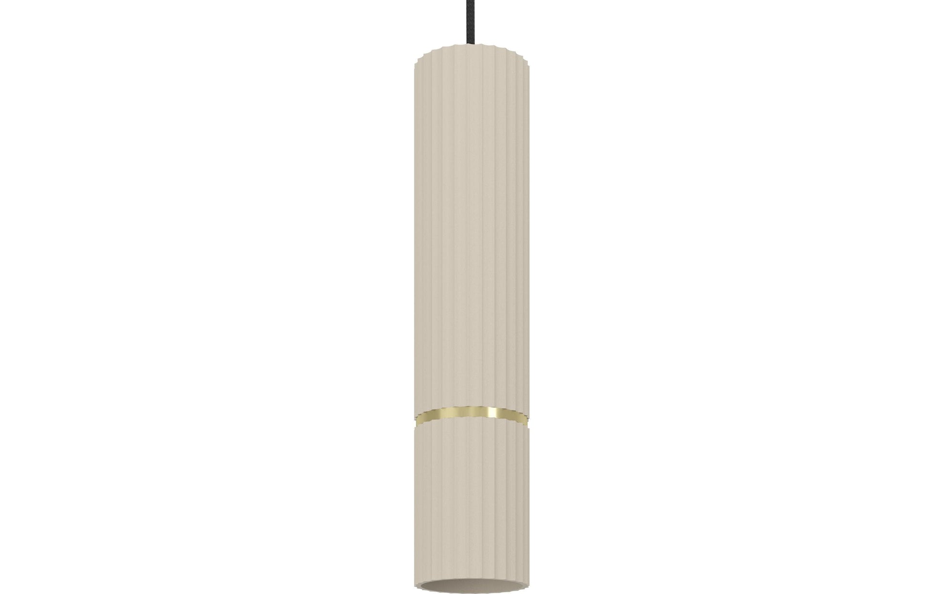 EGLO Pendelleuchte CAMINIA – Ø 11 × 110 cm, 345 lm, 4,7 W, 3000 K, beige, inkl. GU10