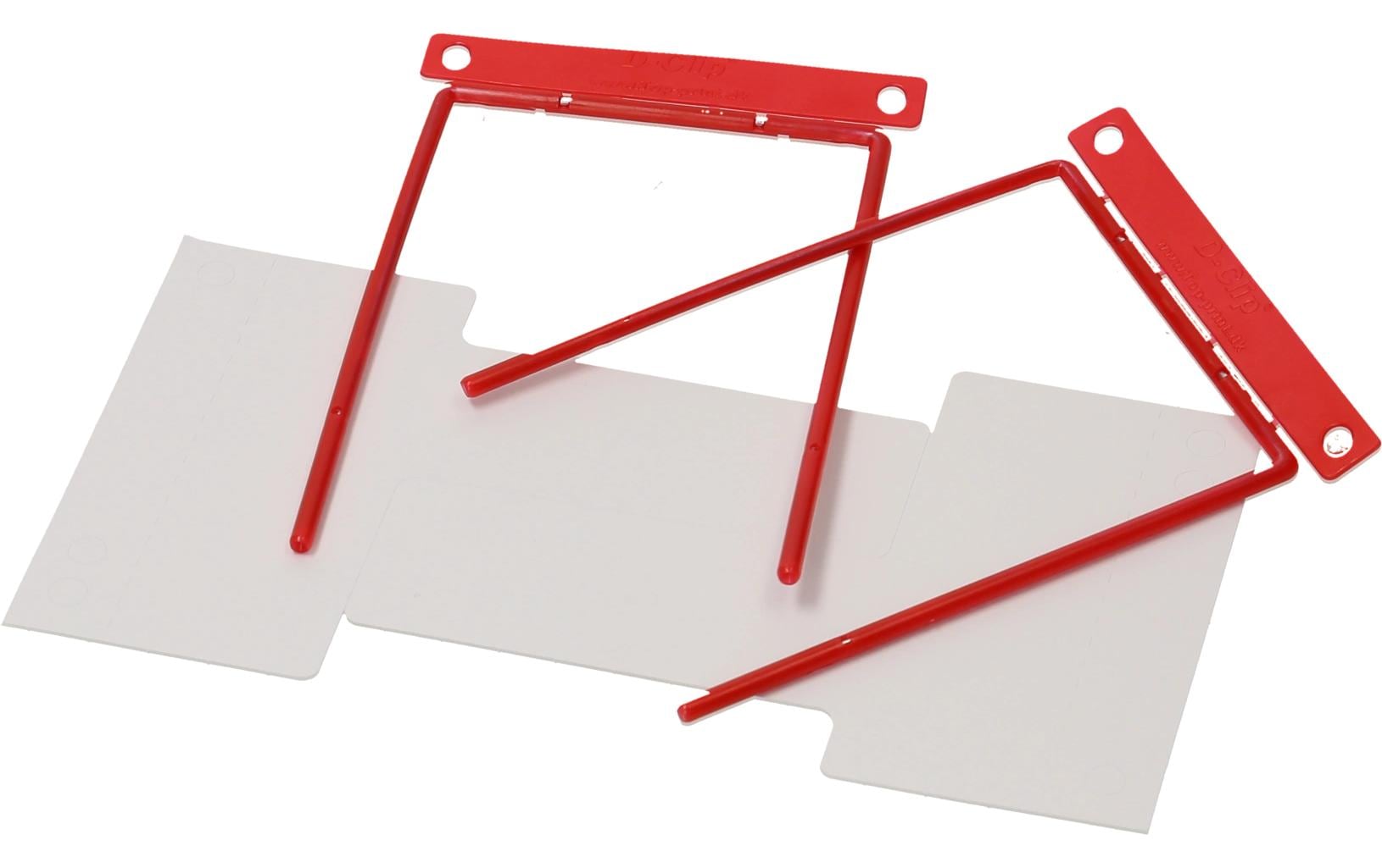 Büromaterial Ablageprodukt – Rot, 100 Stk.