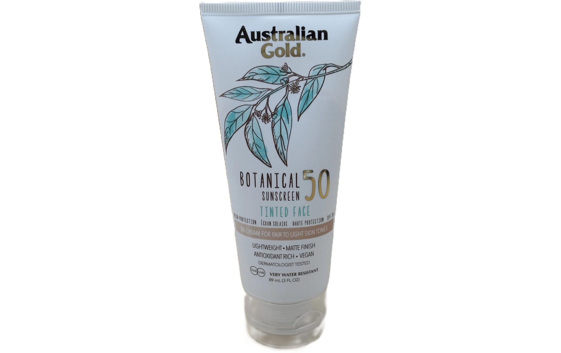 Australian Gold Sonnencreme SPF 50 – Gesicht, getönt – 88 ml