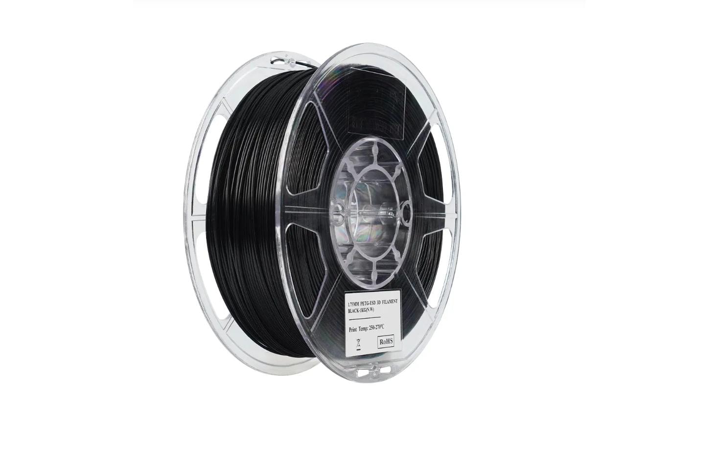eSUN Filament PETG – 1,75 mm, 1 kg – Schwarz