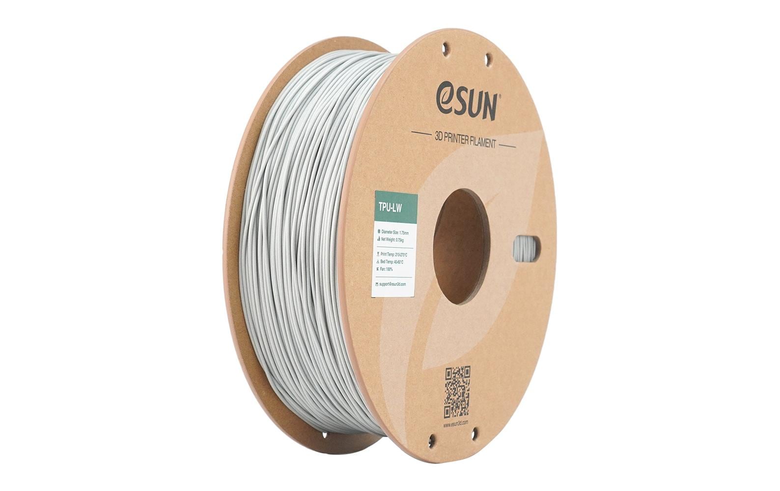 eSUN Filament TPU LW – 1,75 mm, 1 kg – Grau