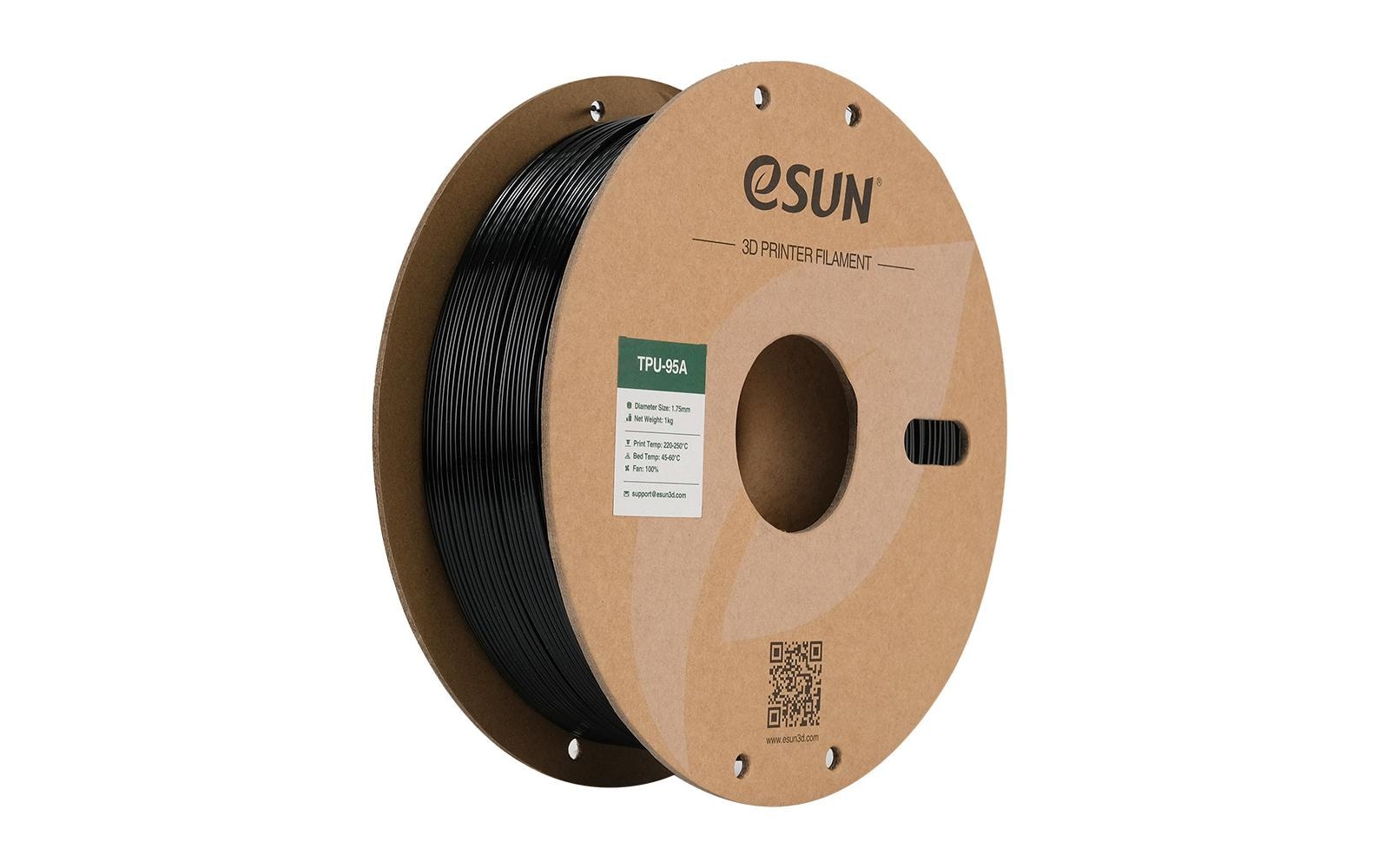 eSUN Filament TPU-95A – 1,75 mm, 1 kg – Schwarz