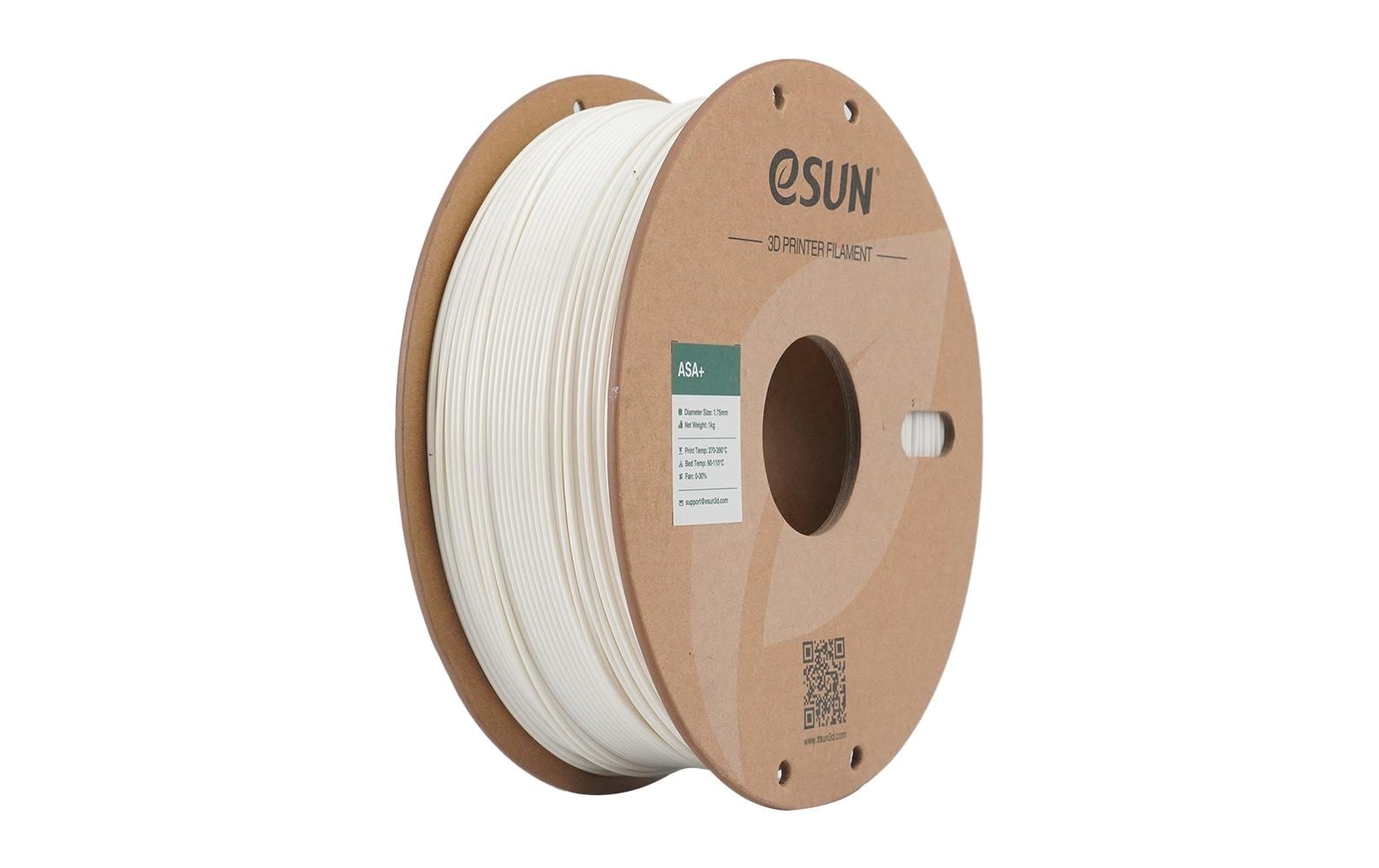 eSUN Filament ASA+ – 1,75 mm, 1 kg – Weiss
