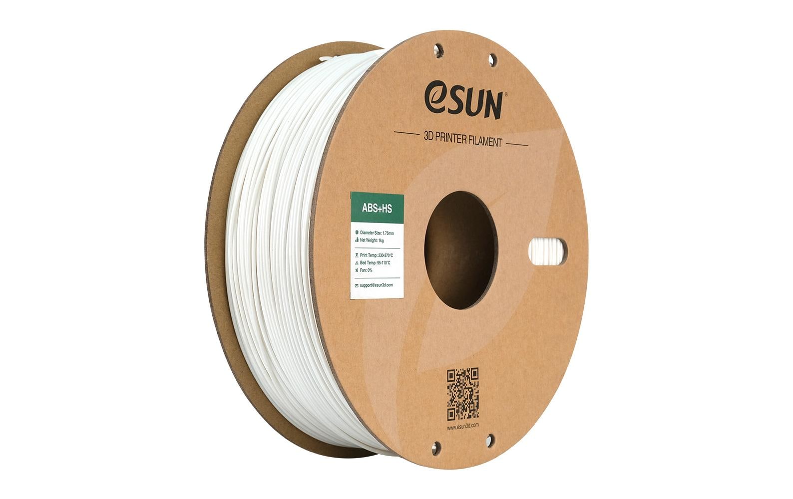 eSun 3D-Drucker-Filament ABS 1,75 mm Weiss, 1 kg