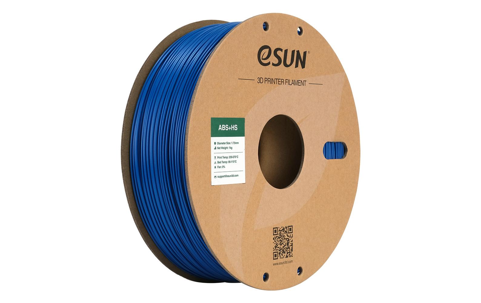 eSUN 3D-Drucker-Filament ABS+ HS ABS 1,75 mm Blau, 1 kg