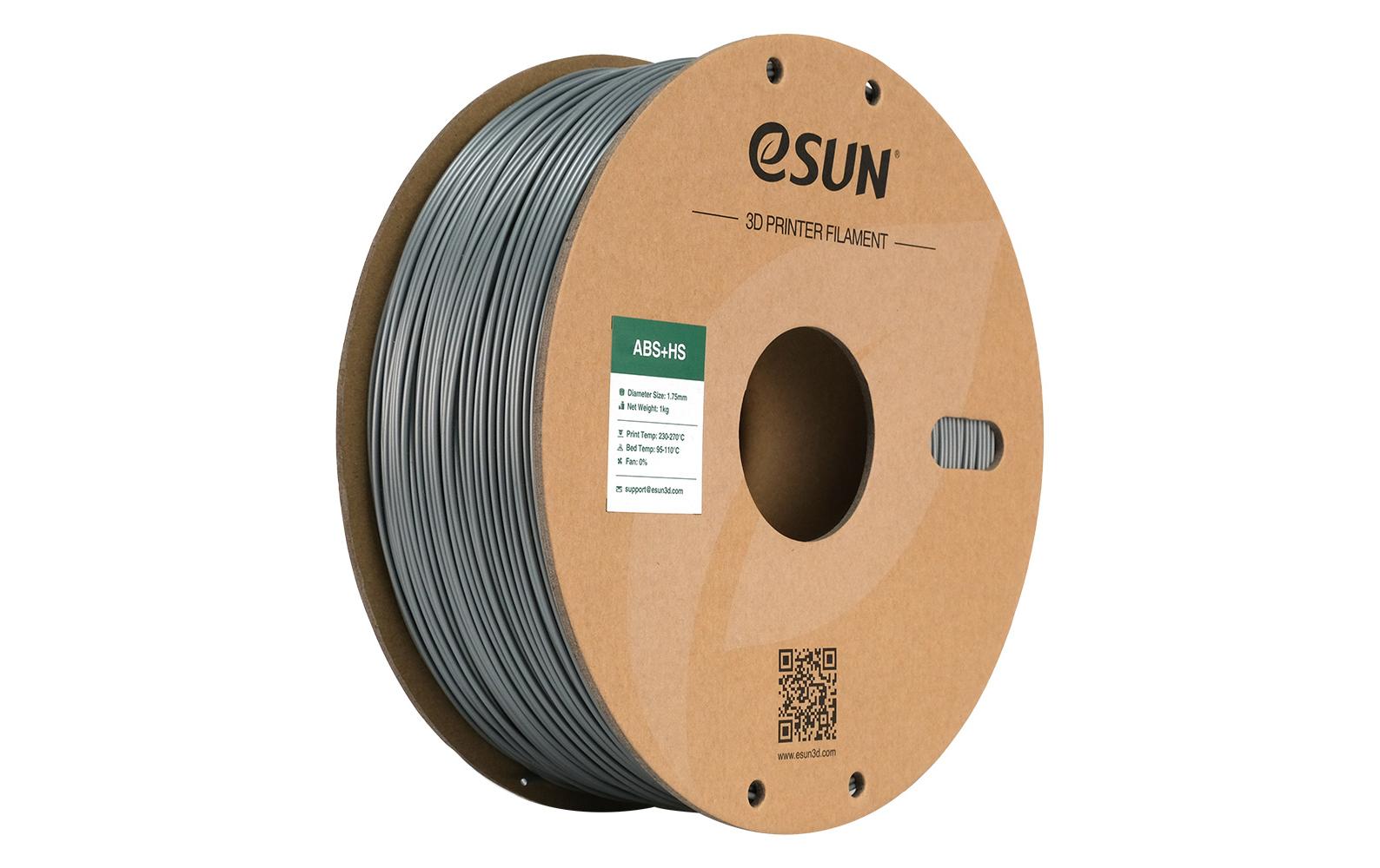eSUN 3D-Drucker-Filament ABS 1,75 mm Silber, 1 kg