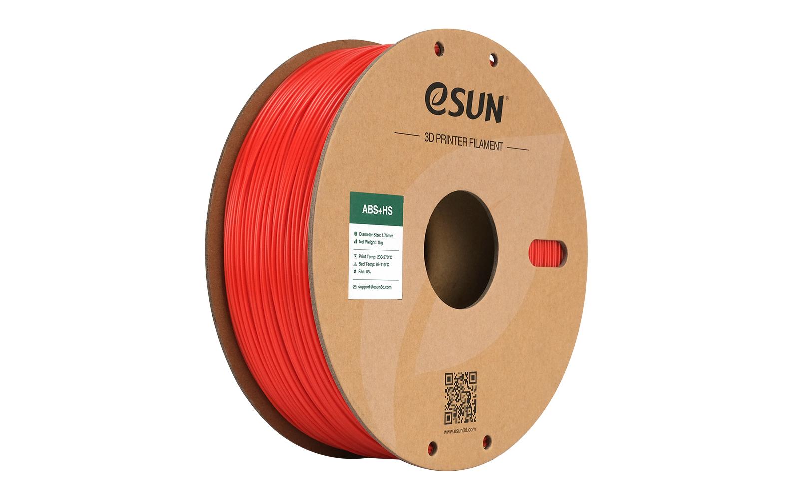 eSUN 3D-Drucker-Filament ABS 1,75 mm Rot, 1 kg