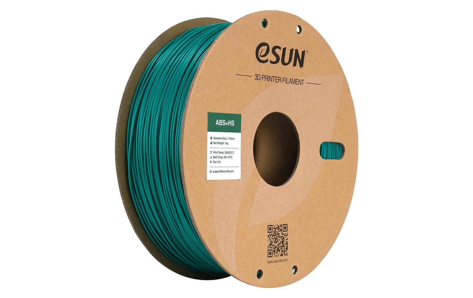 eSUN Filament ABS+ HS – 1,75 mm, 1 kg – Grün