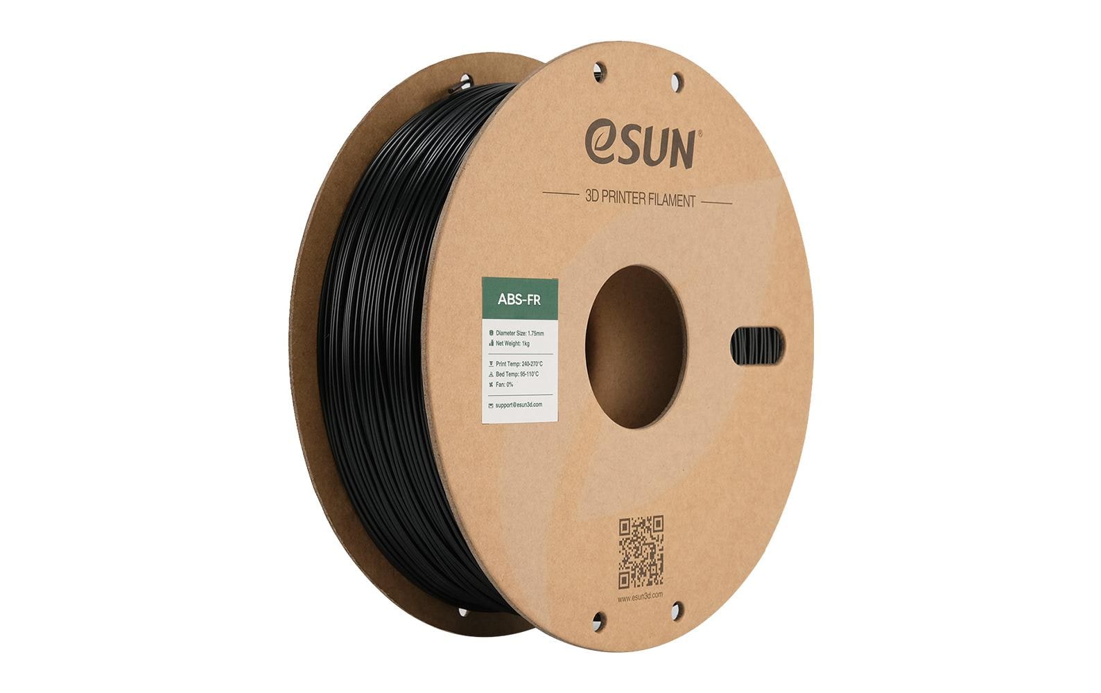 eSUN Filament ABS-FR – 1,75 mm, 1 kg – Schwarz