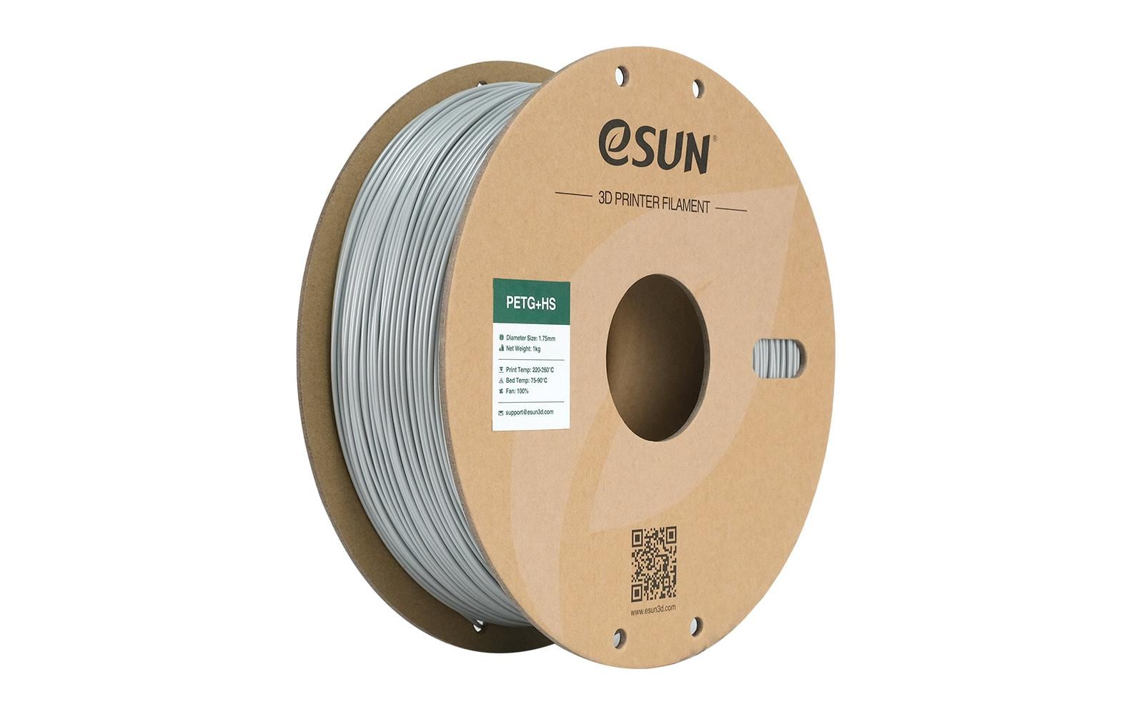 eSUN Filament PETG+ HS – 1,75 mm, Silber